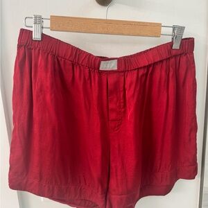 J. Crew Rich Red Silk Boxers